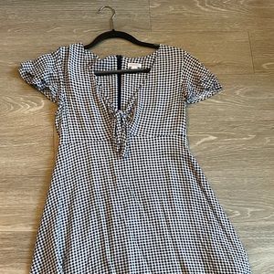 Xhiliration gingham dress medium